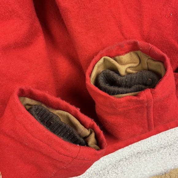 Vtg 60's Bemidji Woolen Mills MACKINAW Wool Cruiser Red HUNTING Jacket Coat 48 - Picture 14 of 16